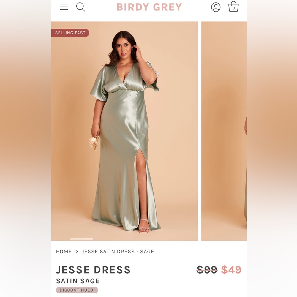 Birdy grey Jesse kimono satin bridesmaid dress